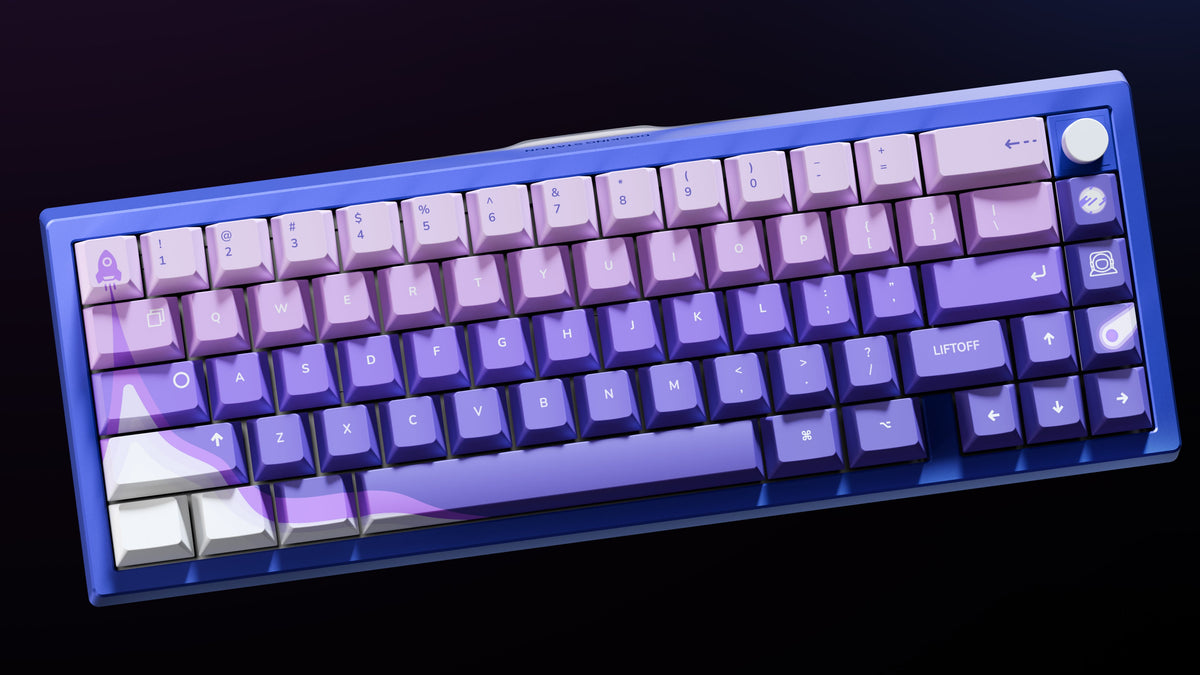 QwertyKey x Meletrix Zoom65 V3 Liftoff – custom alumínium billentyűzet, vezeték nélküli, Full RGB, QMK/VIA