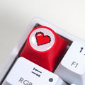 Artisan pixeles szív keycap