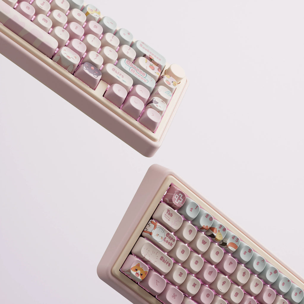 QwertyKey65 Pro Bliss – vezeték nélküli mechanikus gamer billentyűzet, hot-swap, Full RGB, VIA