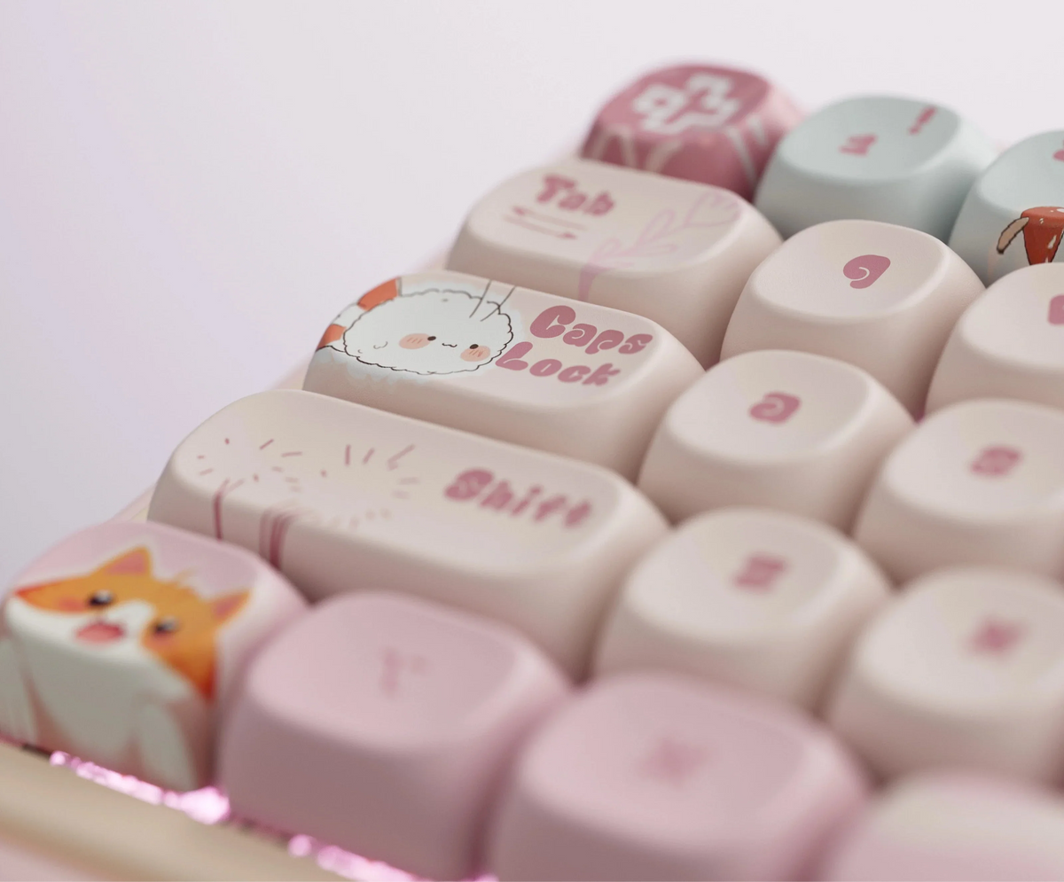 QwertyKey65 Pro Bliss – vezeték nélküli mechanikus gamer billentyűzet, hot-swap, Full RGB, VIA