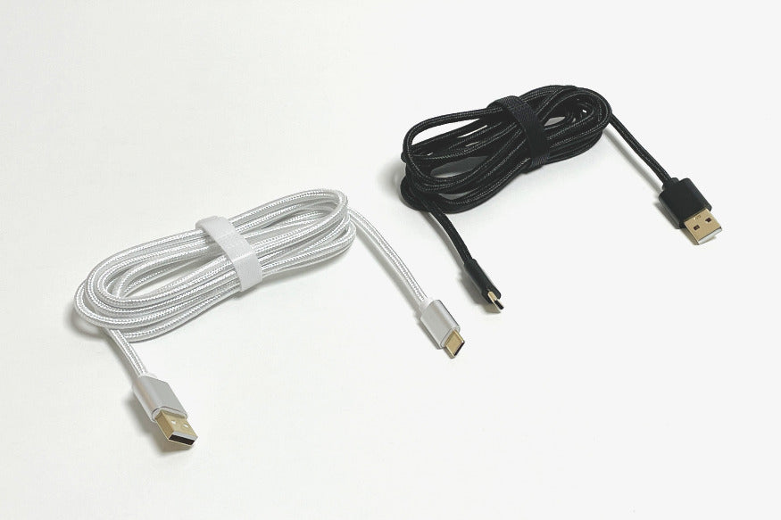USB-C kábel, fehér/fekete