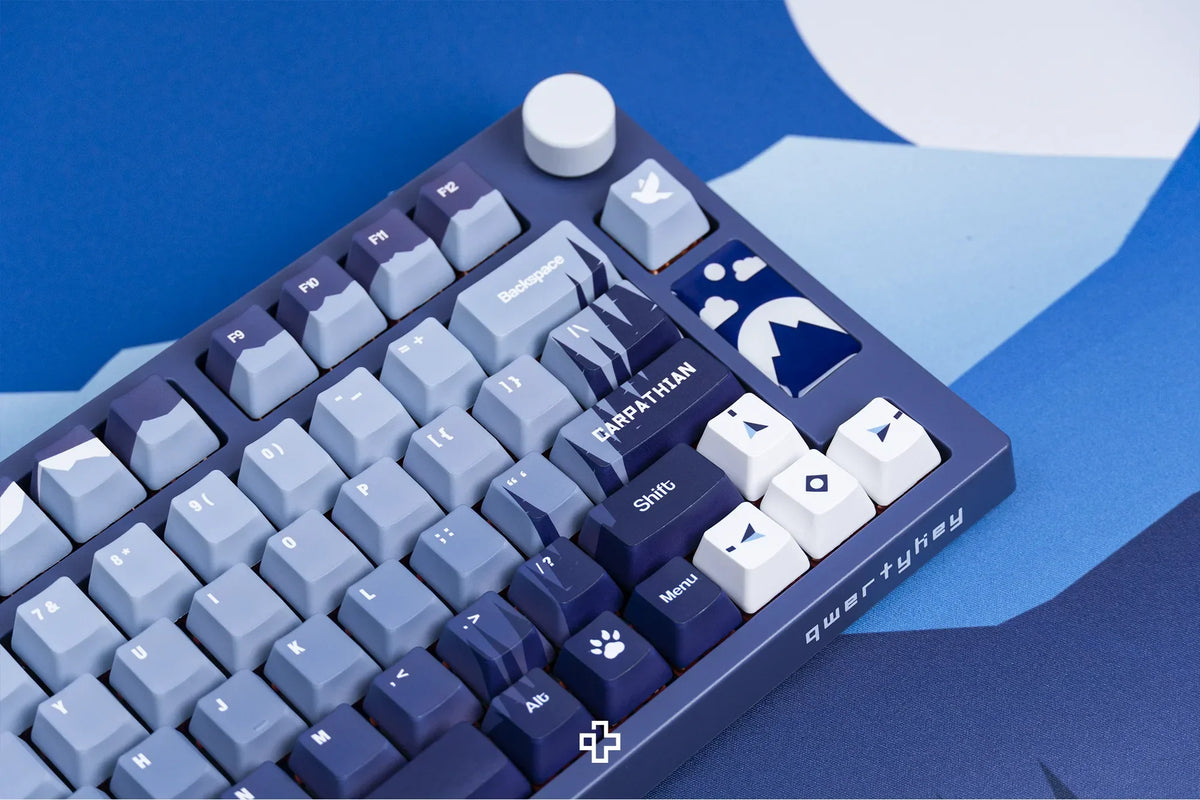 QwertyKey75 Carpathian – vezeték nélküli mechanikus gamer billentyűzet, hot-swap, Full RGB, QMK/VIA, gasket mount