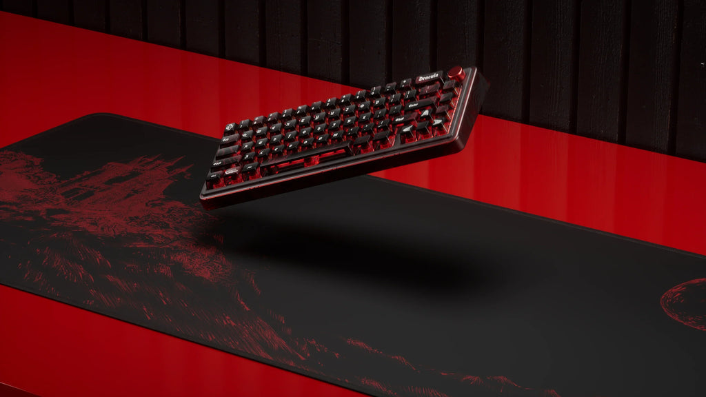 QwertyKey65 Pro Dracula – vezeték nélküli mechanikus gamer billentyűzet, hot-swap, Full RGB, VIA