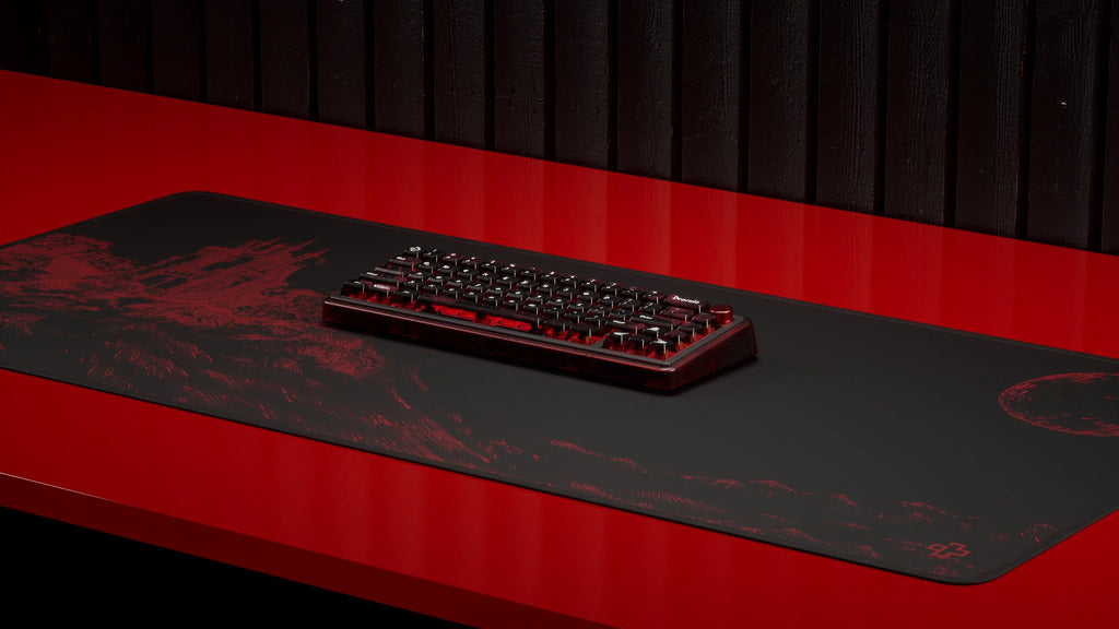 QwertyKey65 Pro Dracula – vezeték nélküli mechanikus gamer billentyűzet, hot-swap, Full RGB, VIA
