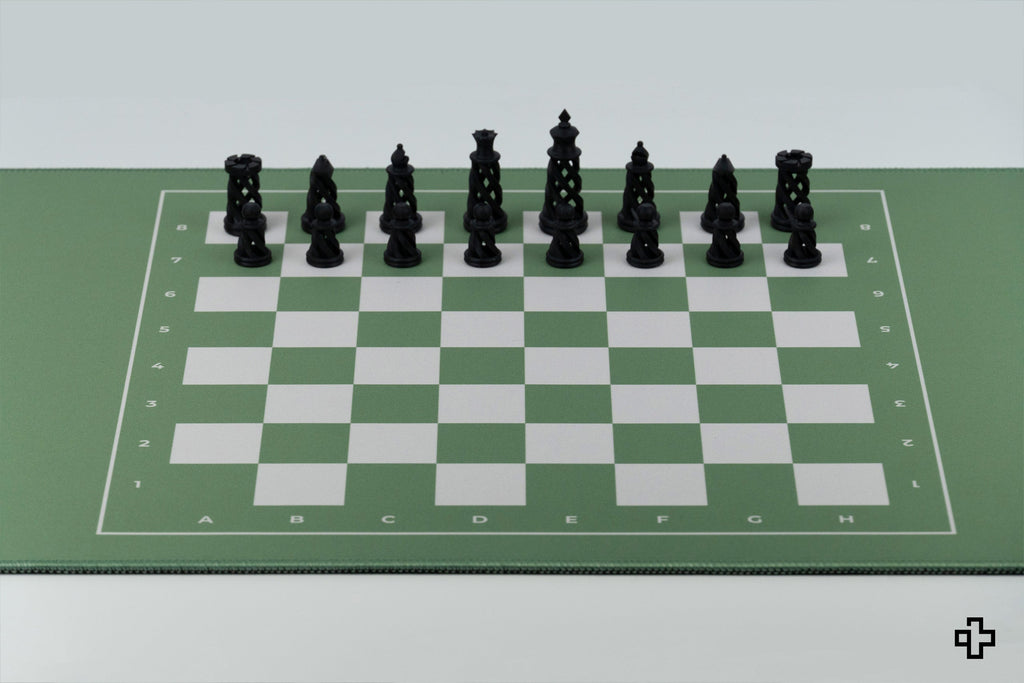 QwertyKey Chess gamer asztali egérpad, vízálló, varrott szélek, 4 mm, csúszásmentes gumitalp