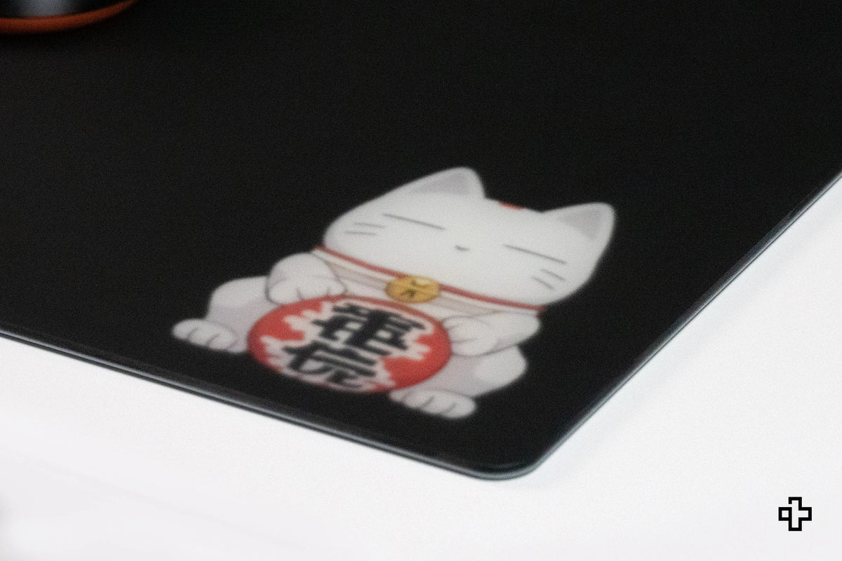 QwertyKey MOMO Esports Glass gamer egérpad, 3,2 mm, csúszásmentes TPU talp