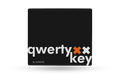 QwertyKey Black Esports Glass gamer egérpad, 3,2 mm, csúszásmentes TPU talp