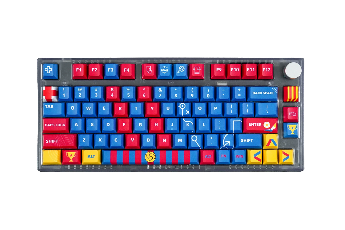QwertyKey Catalunya dye-sub Cherry profilú keycap szett