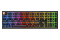 QwertyKey H100 Pro V2 fekete – vezeték nélküli mechanikus gamer billentyűzet, hot-swap, gasket, Full RGB