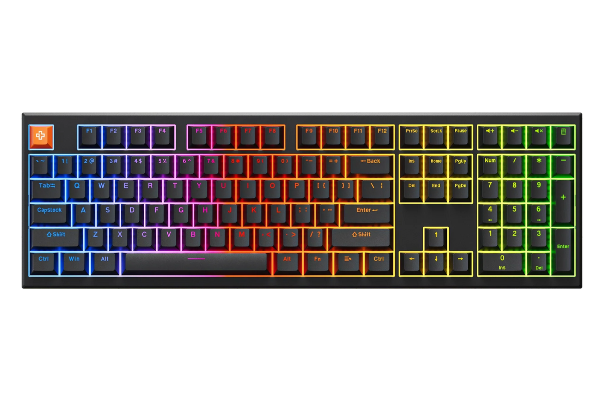QwertyKey H100 Pro V2 fekete – vezeték nélküli mechanikus gamer billentyűzet, hot-swap, gasket, Full RGB