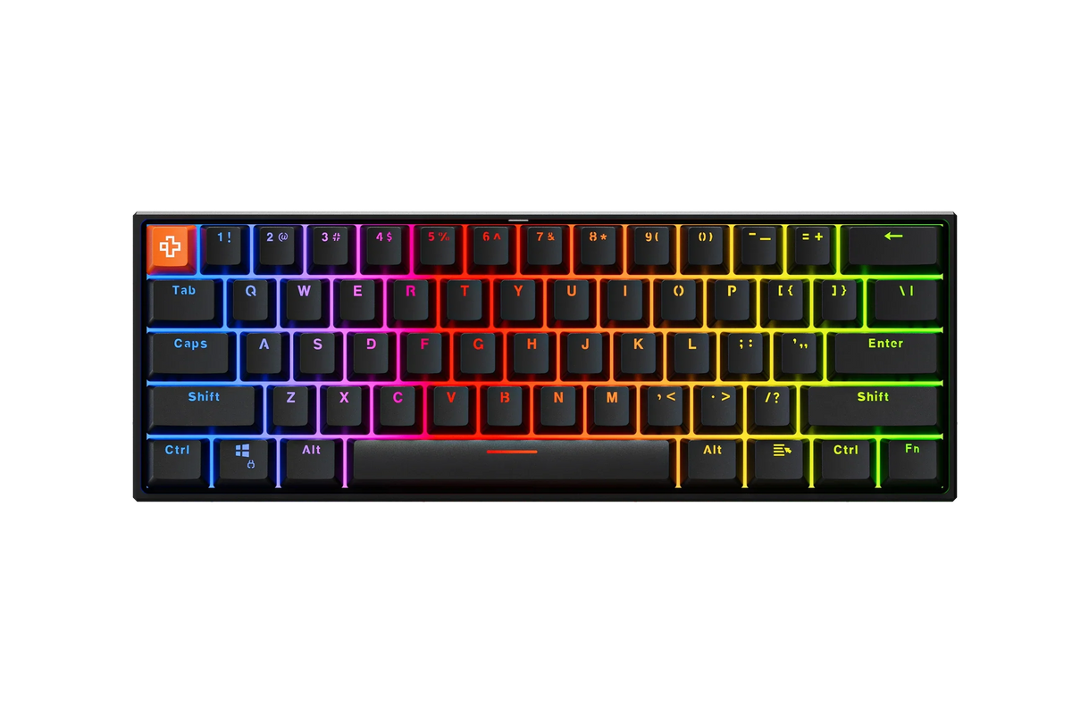 QwertyKey H61 Pro V2 fekete – mechanikus gamer billentyűzet, hot-swap, Full RGB