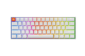 QwertyKey H61 Pro V2 fehér – mechanikus gamer billentyűzet, hot-swap, Full RGB