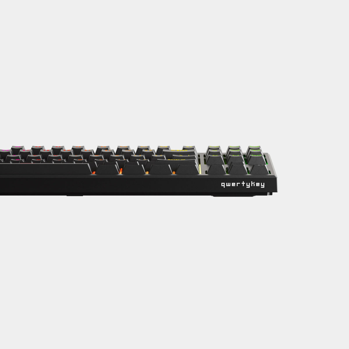QwertyKey H87 Pro V2 fekete – vezeték nélküli mechanikus gamer billentyűzet, hot-swap, gasket, Full RGB