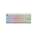 QwertyKey H87 Pro V2 fehér – vezeték nélküli mechanikus gamer billentyűzet, hot-swap, gasket, Full RGB