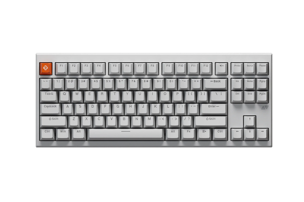 QwertyKey H87 Pro V2 fehér – vezeték nélküli mechanikus gamer billentyűzet, hot-swap, gasket, Full RGB
