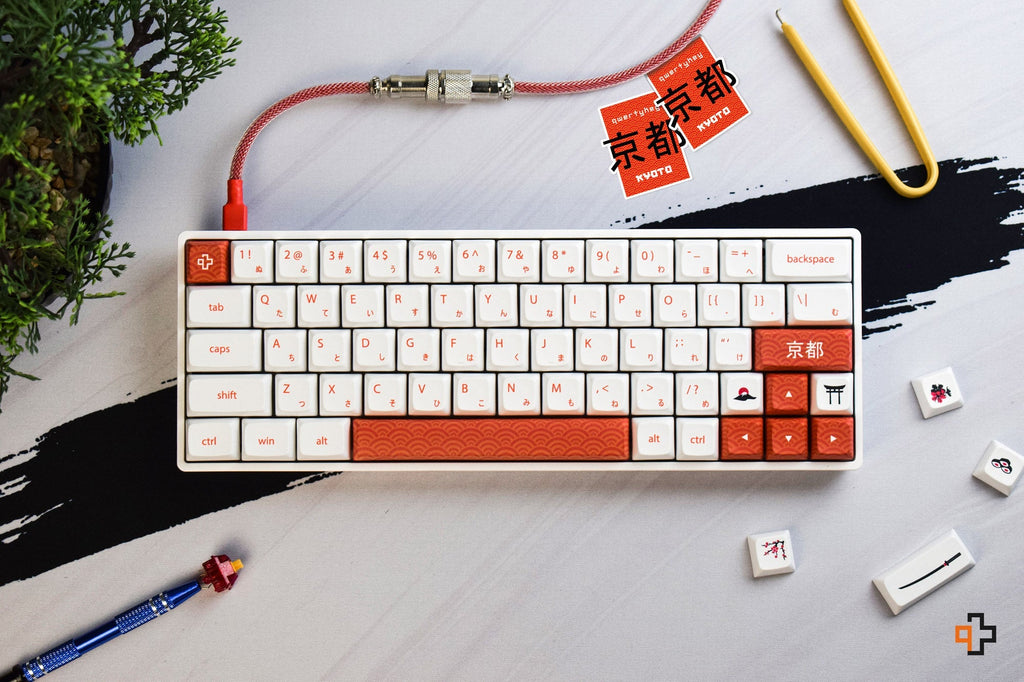 QwertyKey Kyoto XDA profilú PBT keycap szett