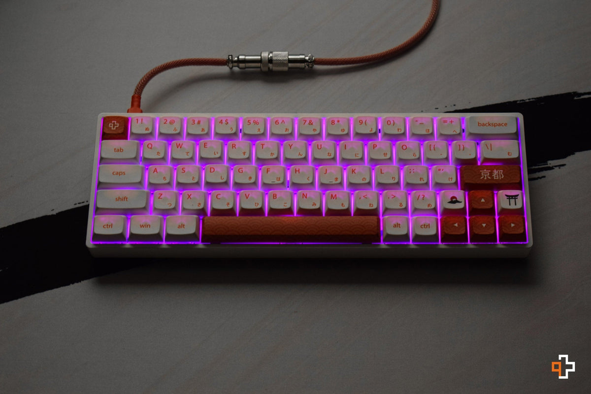QwertyKey Kyoto XDA profilú PBT keycap szett