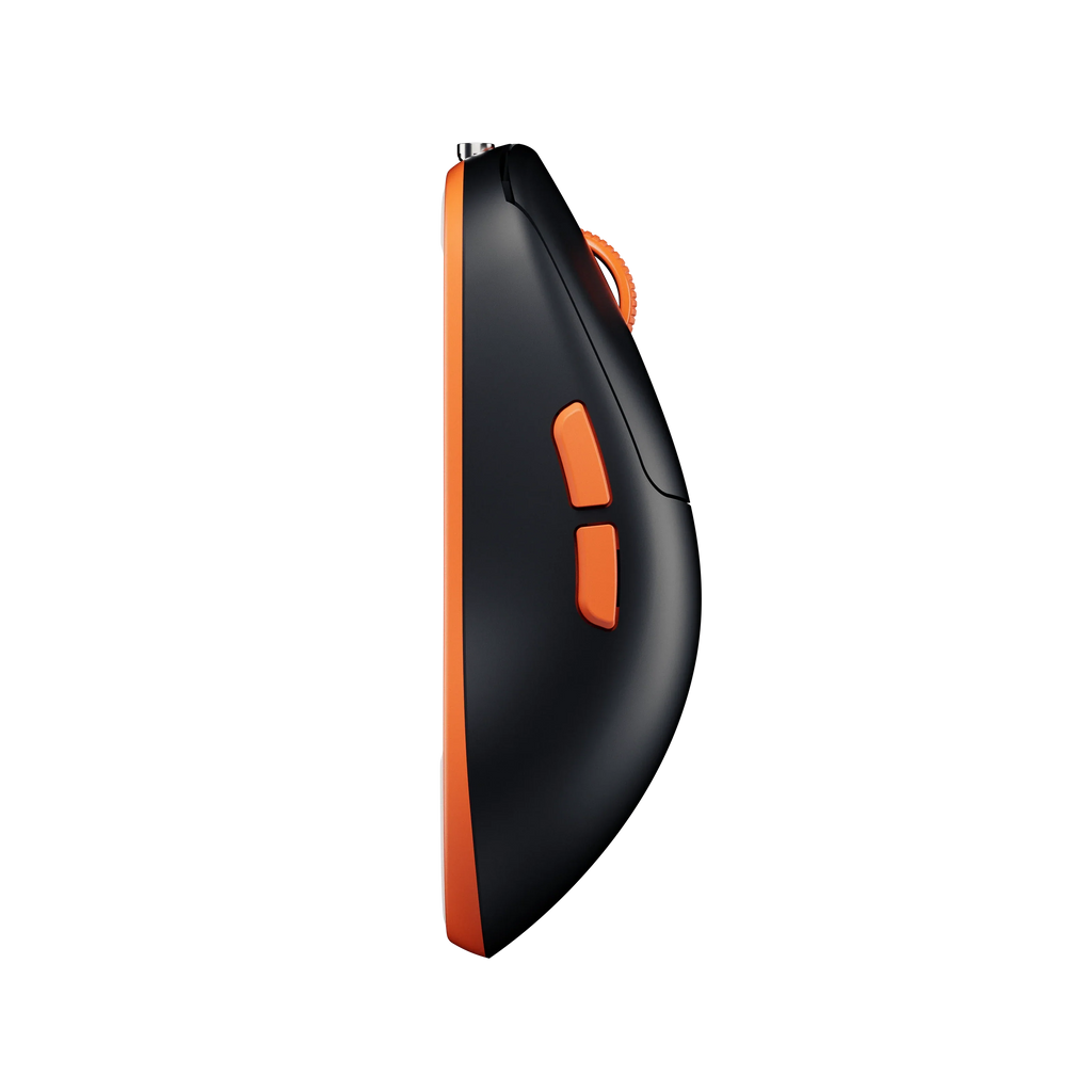 QwertyKey Falcon Black 8K vezeték nélküli gamer egér, 30 000 DPI, háromféle csatlakozás, Bluetooth, PixArt 3950