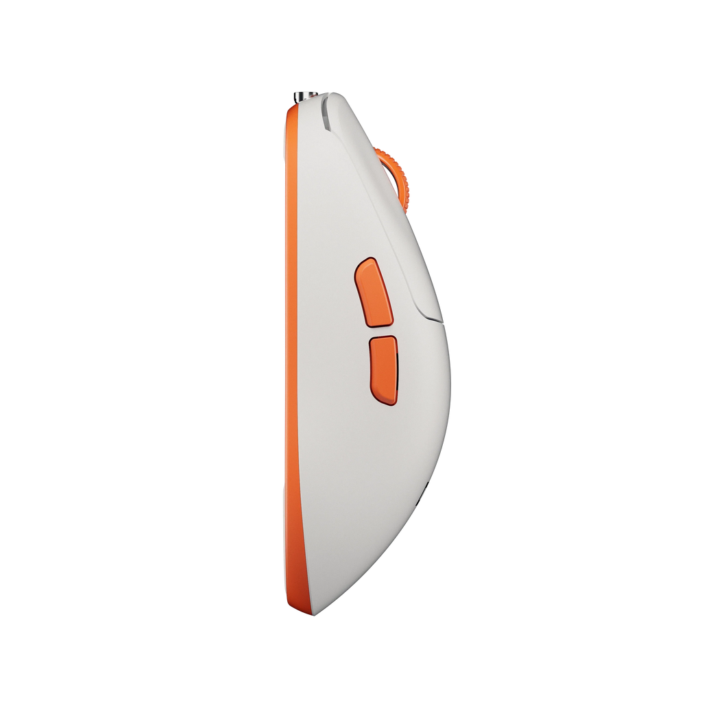 QwertyKey Falcon White 8K vezeték nélküli gamer egér, 30 000 DPI, háromféle csatlakozás, Bluetooth, PixArt 3950