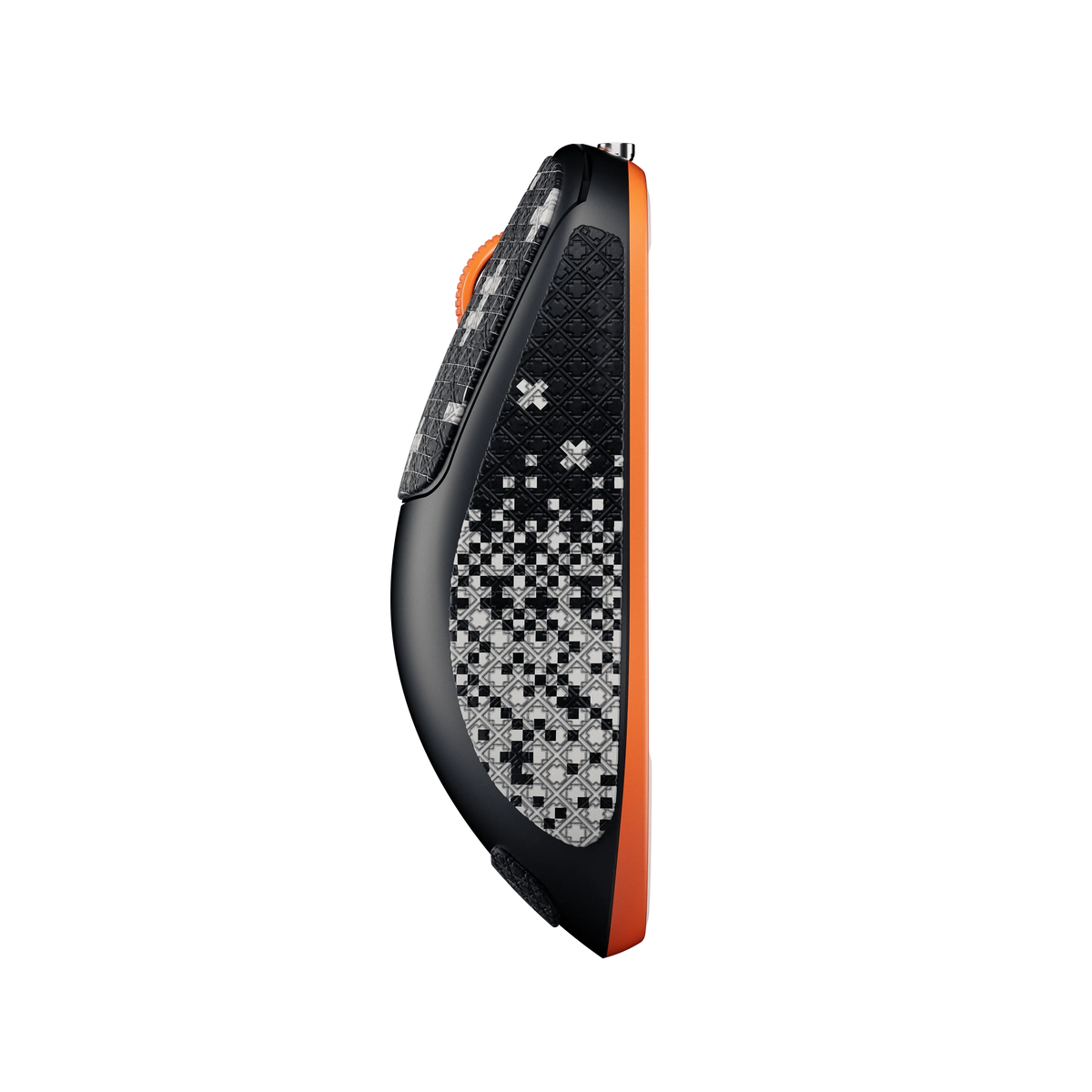 QwertyKey Falcon Black 8K vezeték nélküli gamer egér, 30 000 DPI, háromféle csatlakozás, Bluetooth, PixArt 3950