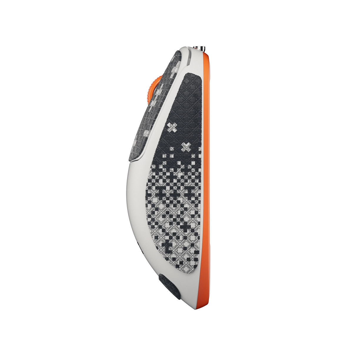 QwertyKey Falcon White 8K vezeték nélküli gamer egér, 30 000 DPI, háromféle csatlakozás, Bluetooth, PixArt 3950