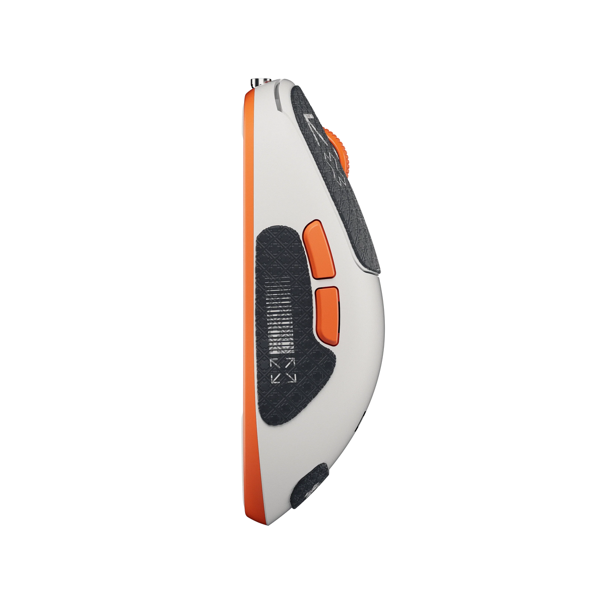 QwertyKey Falcon White 8K vezeték nélküli gamer egér, 30 000 DPI, háromféle csatlakozás, Bluetooth, PixArt 3950