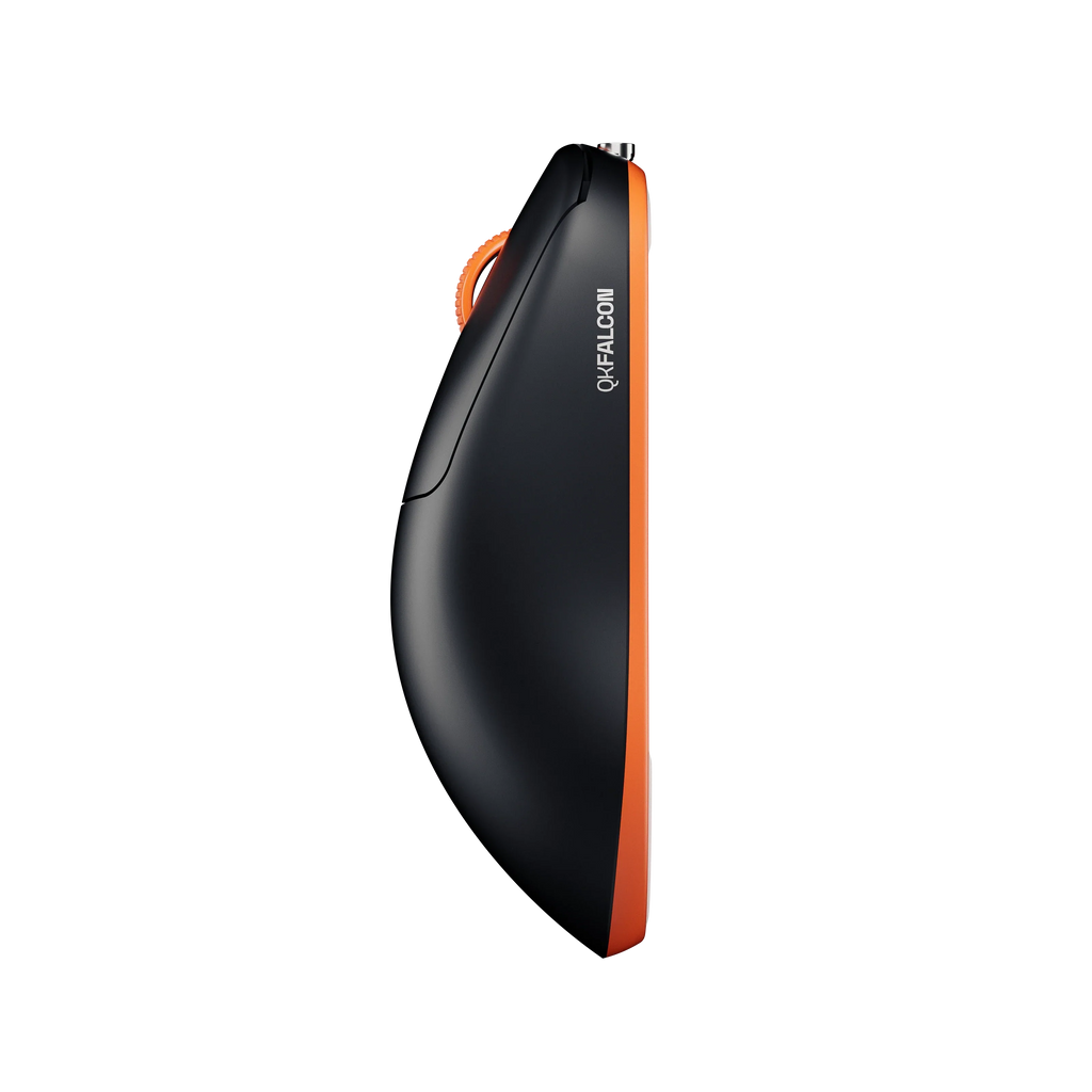 QwertyKey Falcon Black 8K vezeték nélküli gamer egér, 30 000 DPI, háromféle csatlakozás, Bluetooth, PixArt 3950