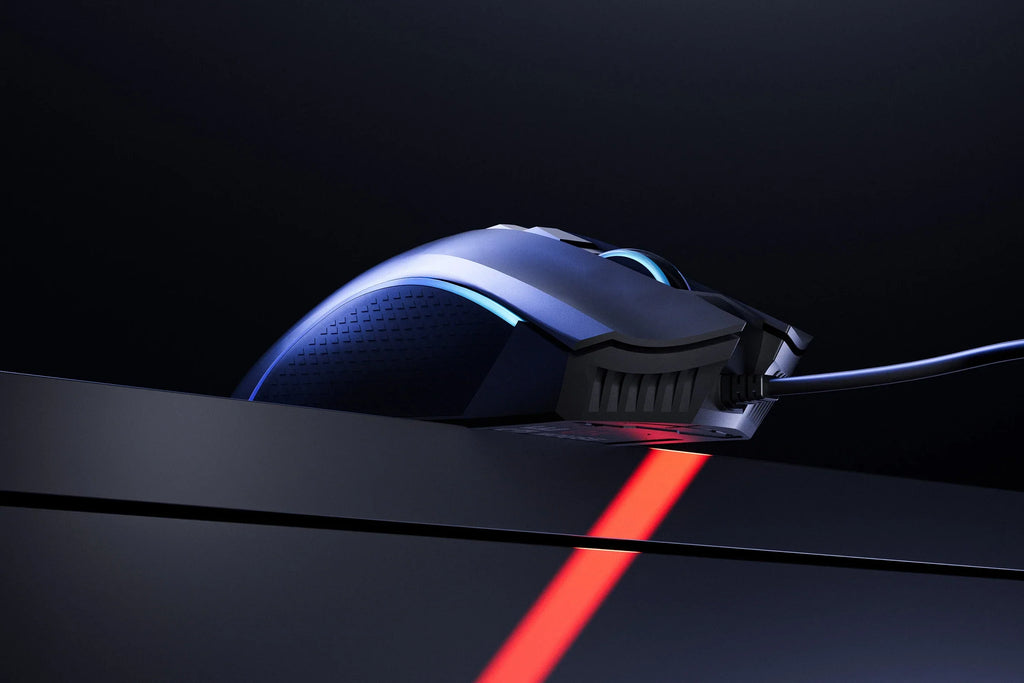QwertyKey Forge Black RGB gamer egér, 12 000 DPI, szoftverrel