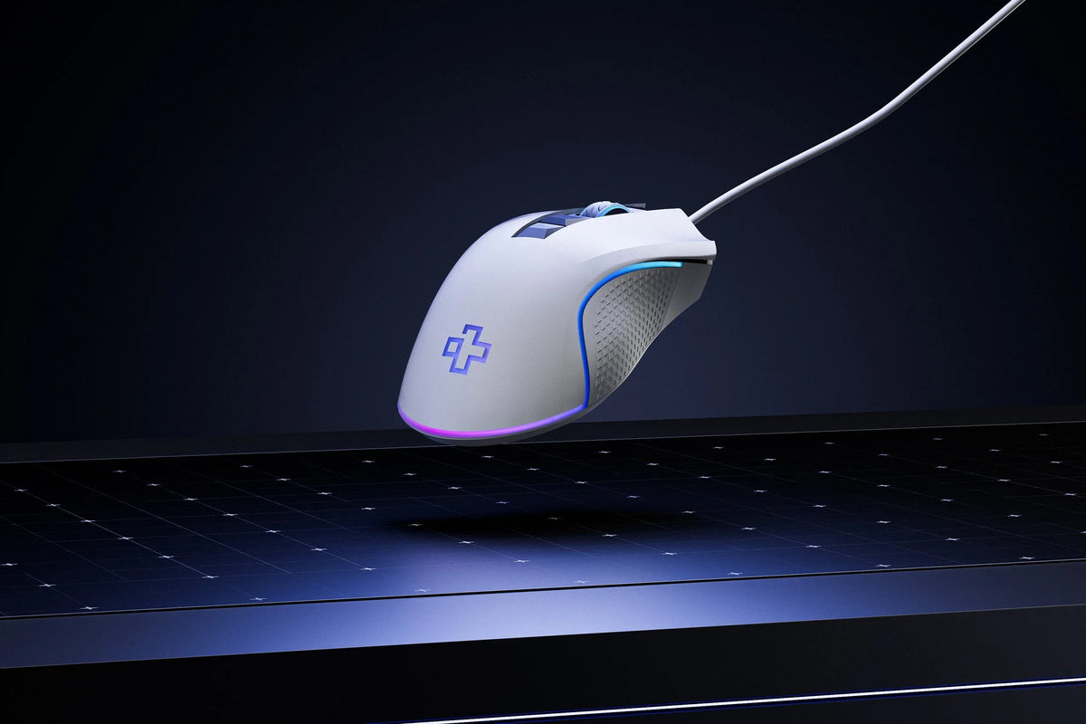 QwertyKey Forge White RGB gamer egér, 12 000 DPI, szoftverrel