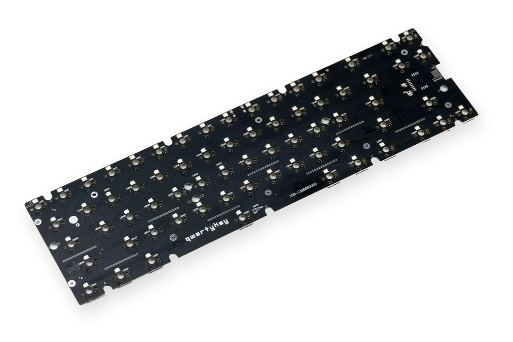 QwertyKey65 PCB, hot-swap, RGB