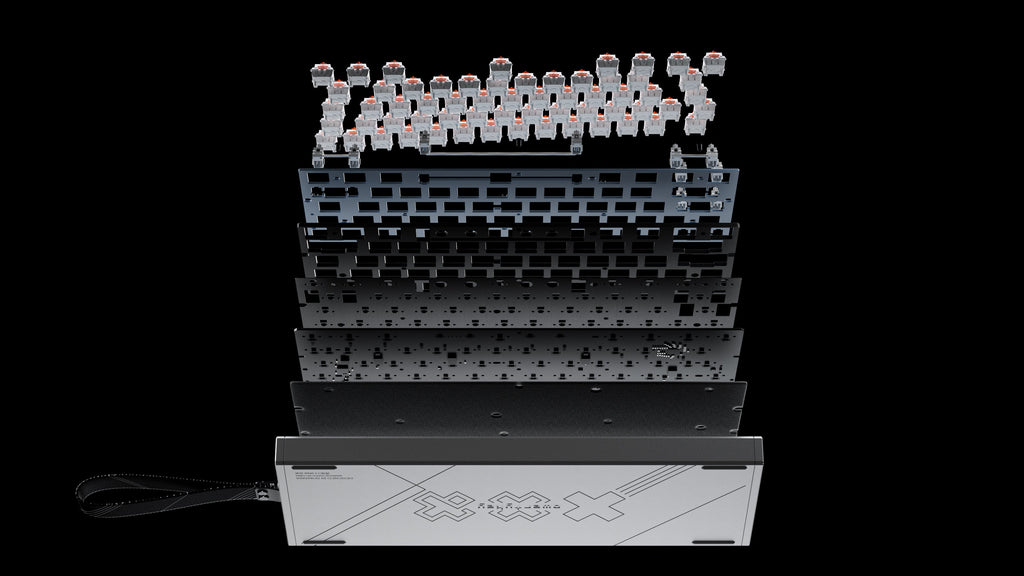 QwertyKey QK61 HE-AL Vector – mágneses Hall Effect gamer billentyűzet, Rapid Trigger, Snap Tap, Full RGB