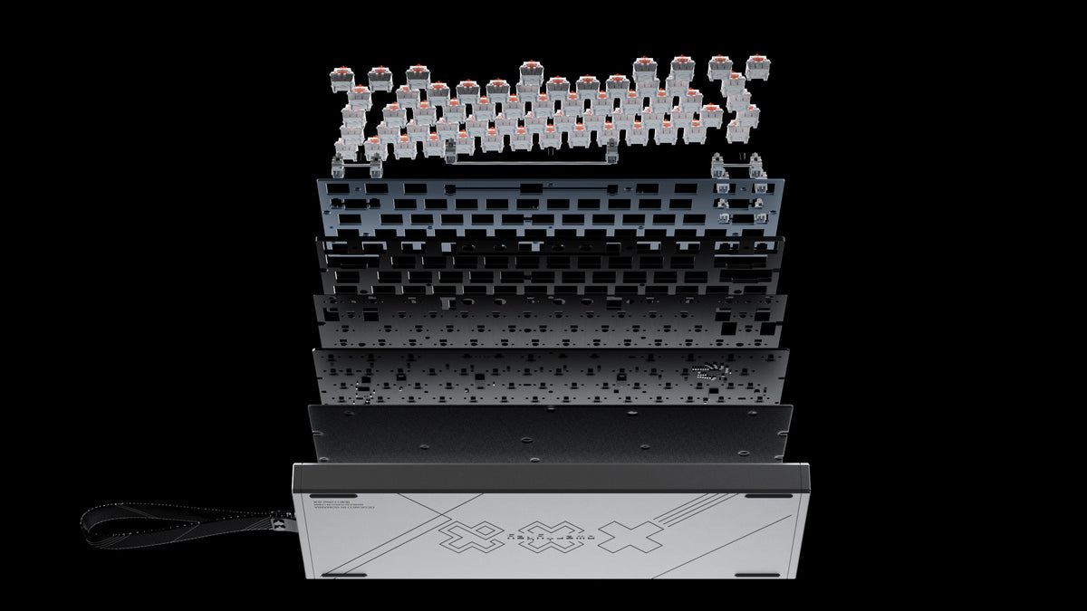 QwertyKey QK61 HE-AL Vector – mágneses Hall Effect gamer billentyűzet, Rapid Trigger, Snap Tap, Full RGB