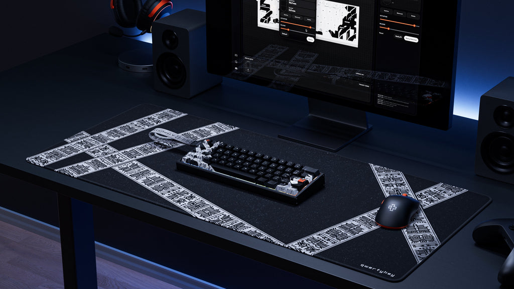 QwertyKey QK61 HE-AL Shadow – mágneses Hall Effect gamer billentyűzet, Rapid Trigger, Snap Tap, Full RGB
