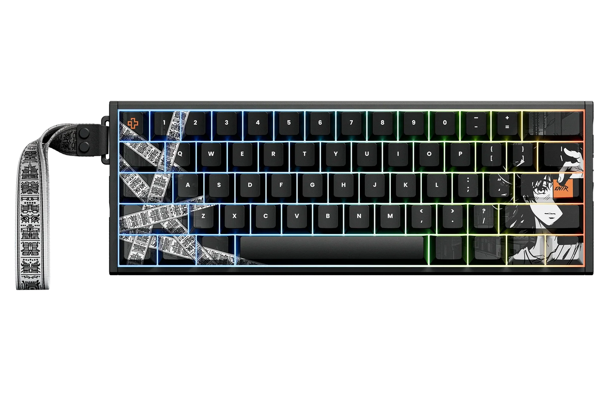 QwertyKey QK61 HE-AL Shadow – mágneses Hall Effect gamer billentyűzet, Rapid Trigger, Snap Tap, Full RGB