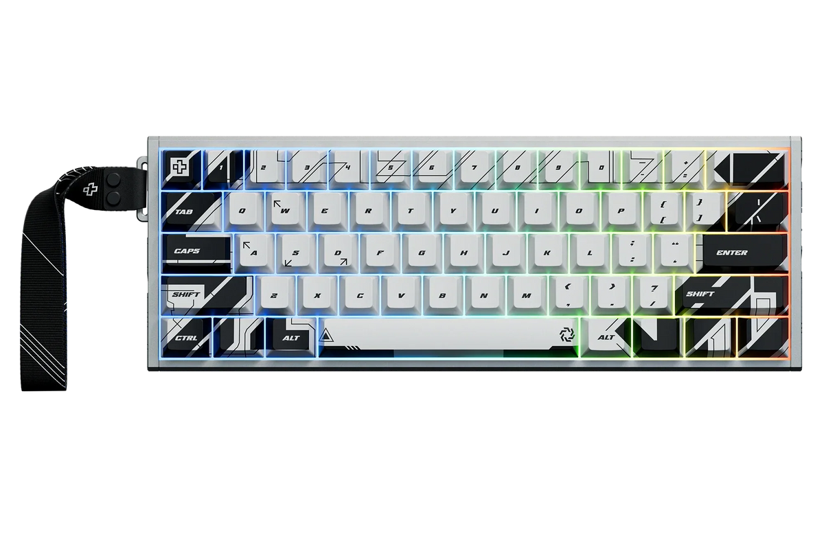 QwertyKey QK61 HE-AL Vector – mágneses Hall Effect gamer billentyűzet, Rapid Trigger, Snap Tap, Full RGB