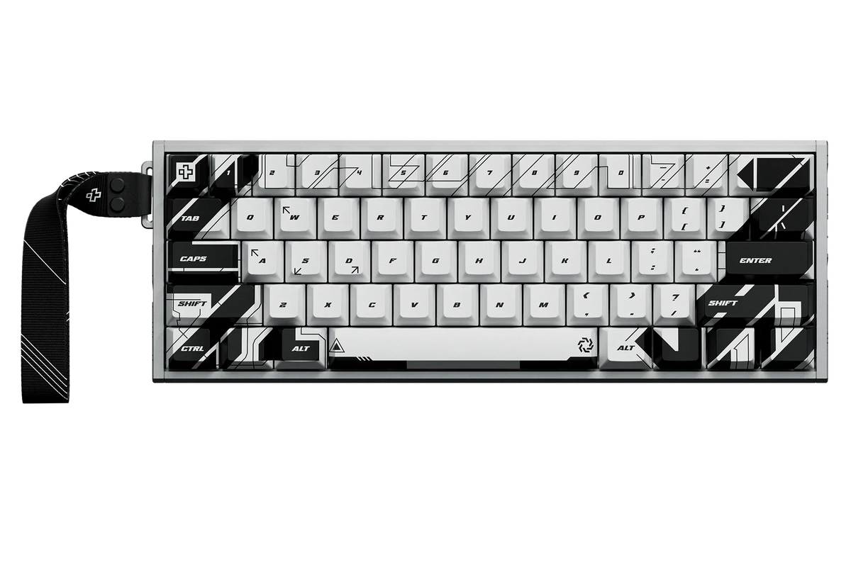 QwertyKey QK61 HE-AL Vector – mágneses Hall Effect gamer billentyűzet, Rapid Trigger, Snap Tap, Full RGB