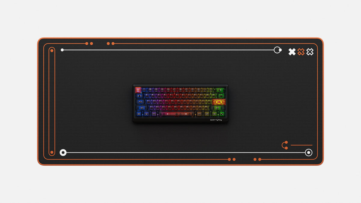 QwertyKey QK61 HE Phantom Black – mágneses Hall Effect gamer billentyűzet, Rapid Trigger, Snap Tap, Full RGB