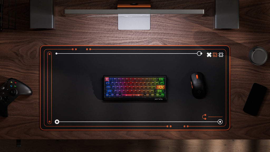 QwertyKey QK61 HE Phantom Black – mágneses Hall Effect gamer billentyűzet, Rapid Trigger, Snap Tap, Full RGB