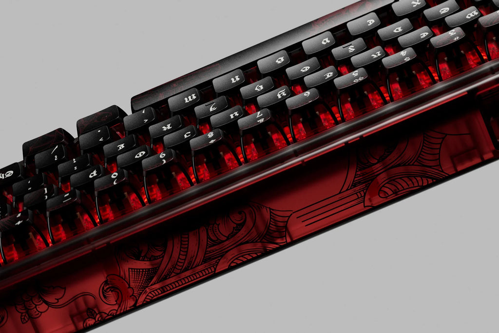 QwertyKey65 Pro Dracula – vezeték nélküli mechanikus gamer billentyűzet, hot-swap, Full RGB, VIA