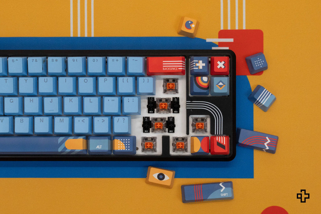 QwertyKey65 Metric – mechanikus gamer billentyűzet, hot-swap, Full RGB