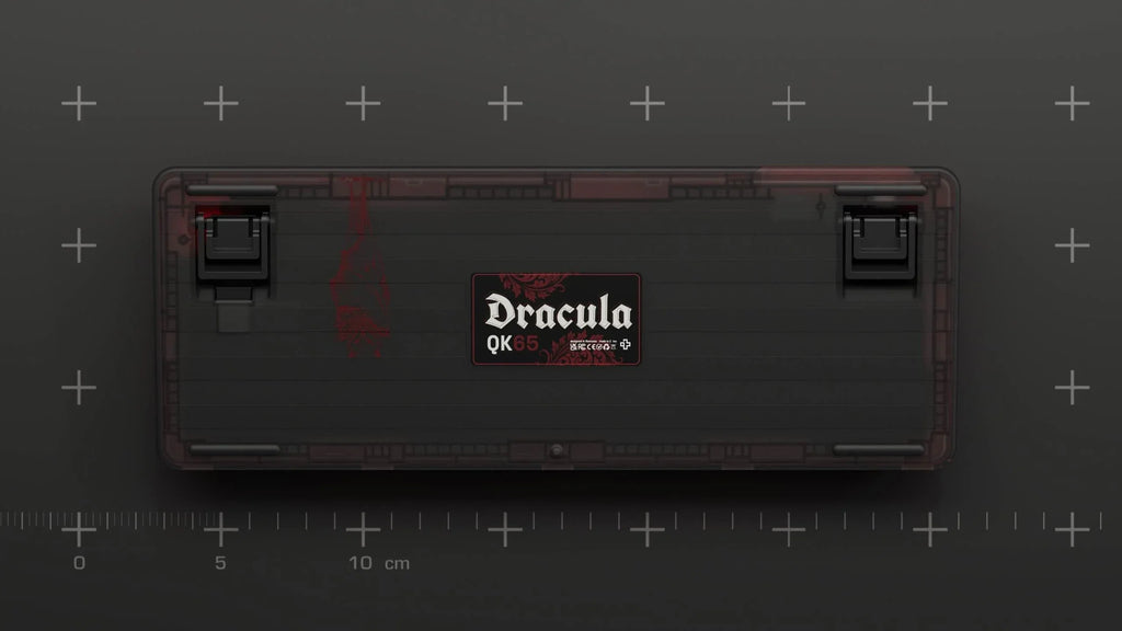 QwertyKey65 Pro Dracula – vezeték nélküli mechanikus gamer billentyűzet, hot-swap, Full RGB, VIA