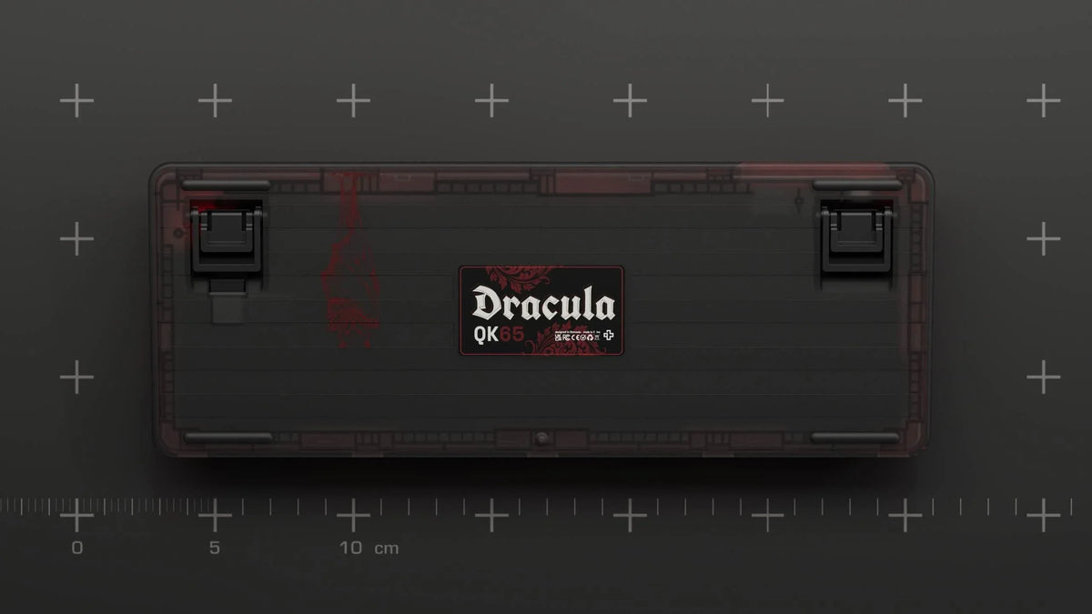 QwertyKey65 Pro Dracula – vezeték nélküli mechanikus gamer billentyűzet, hot-swap, Full RGB, VIA