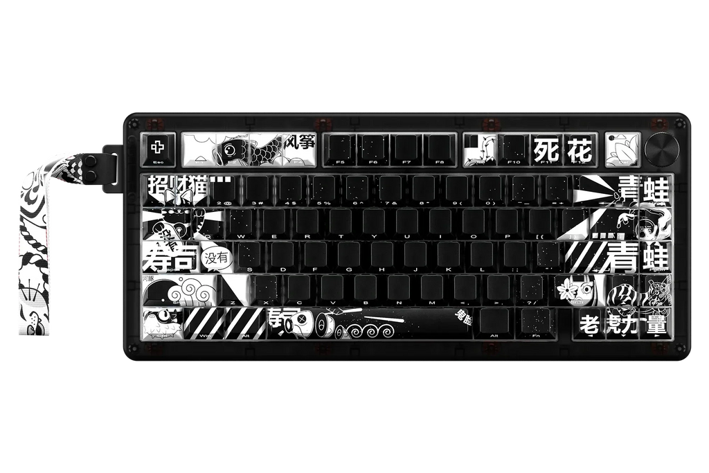 QwertyKey75 HE Momo – mágneses Hall Effect gamer billentyűzet, Rapid Trigger, Snap Tap, Full RGB