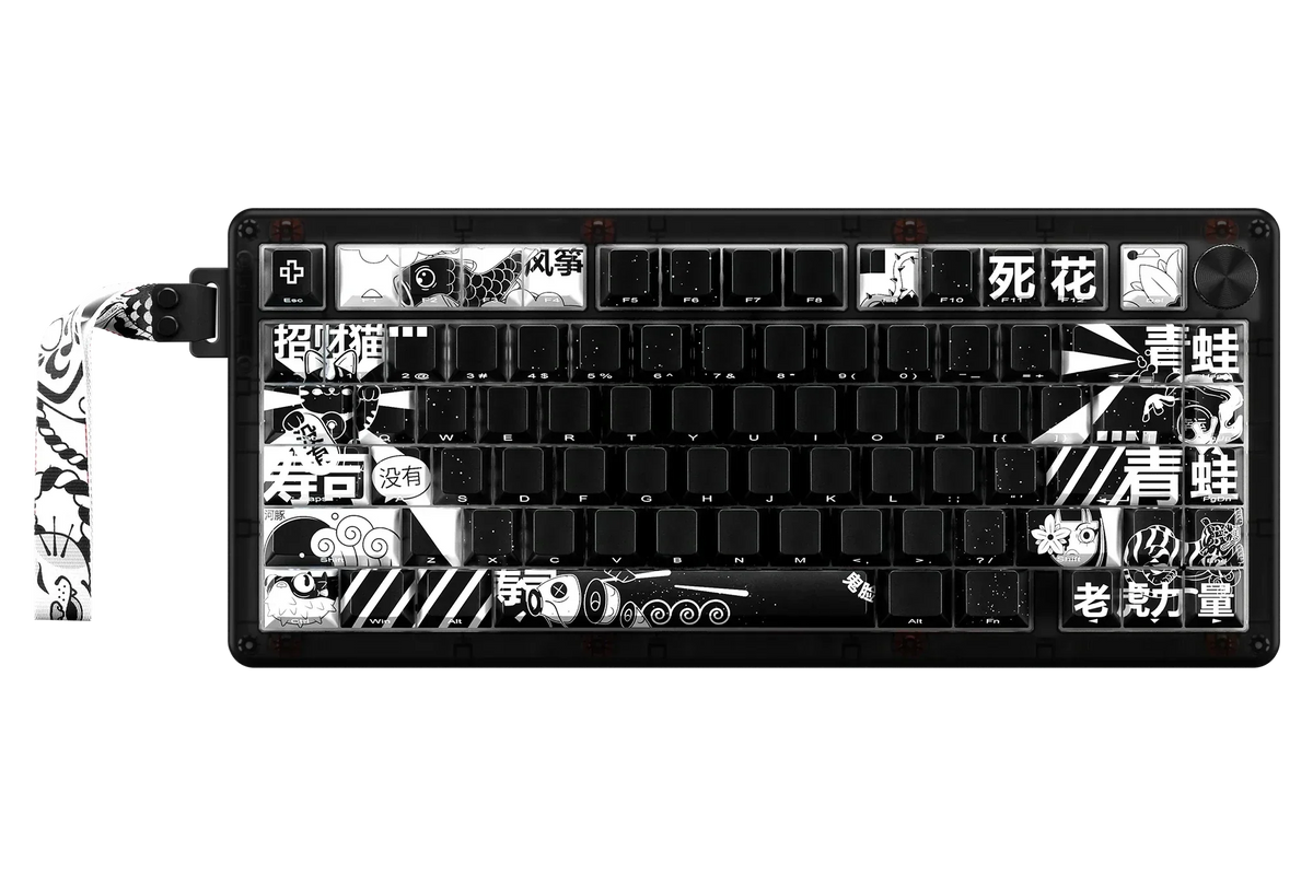 QwertyKey75 HE Momo – mágneses Hall Effect gamer billentyűzet, Rapid Trigger, Snap Tap, Full RGB