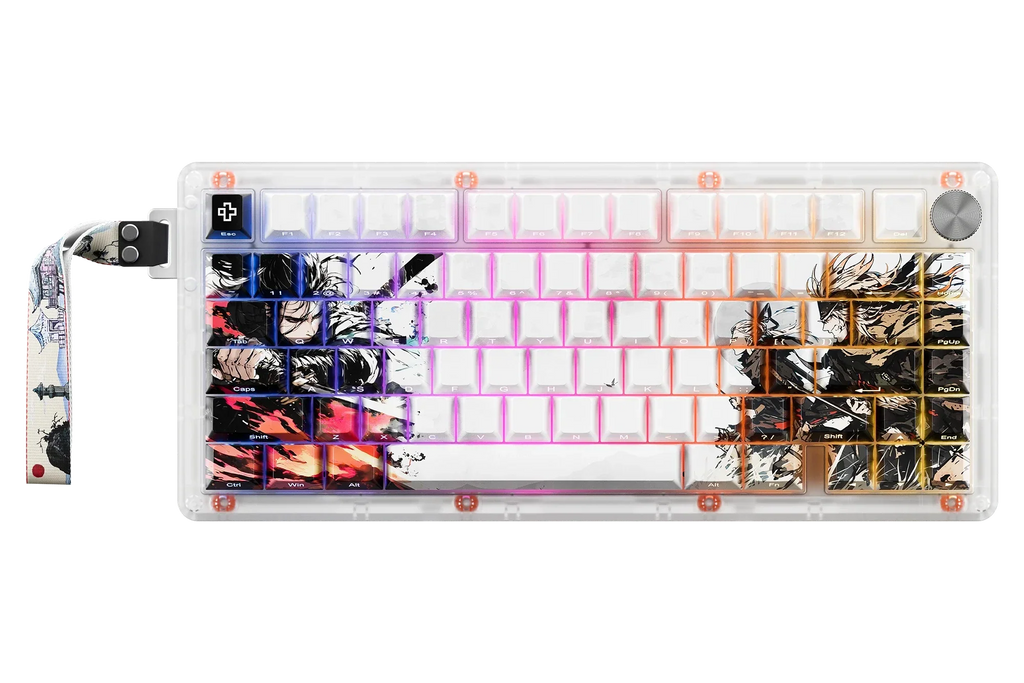 QwertyKey75 HE Striker – mágneses Hall Effect gamer billentyűzet, Rapid Trigger, Snap Tap, Full RGB