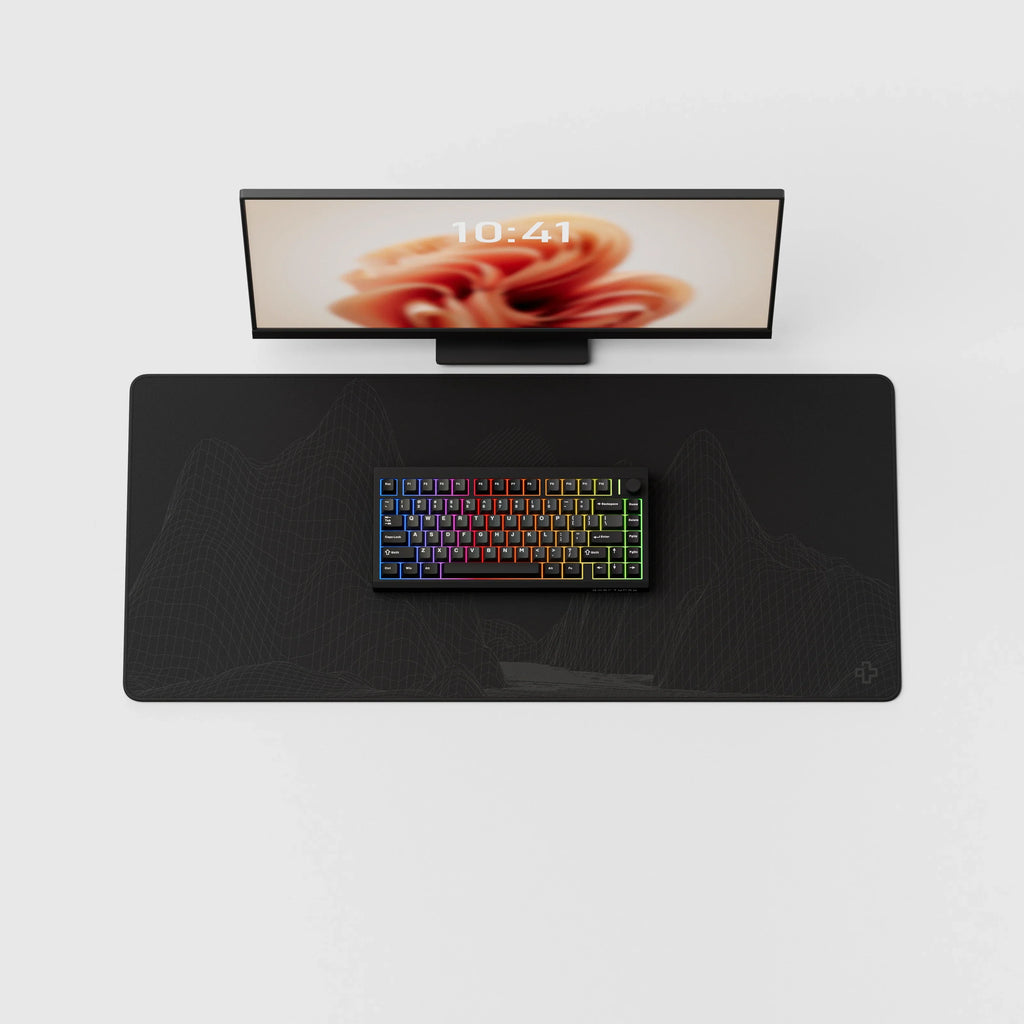 QwertyKey75 Pro V2 Black – vezeték nélküli mechanikus gamer billentyűzet, hot-swap, Full RGB, webes szoftver, gasket mount