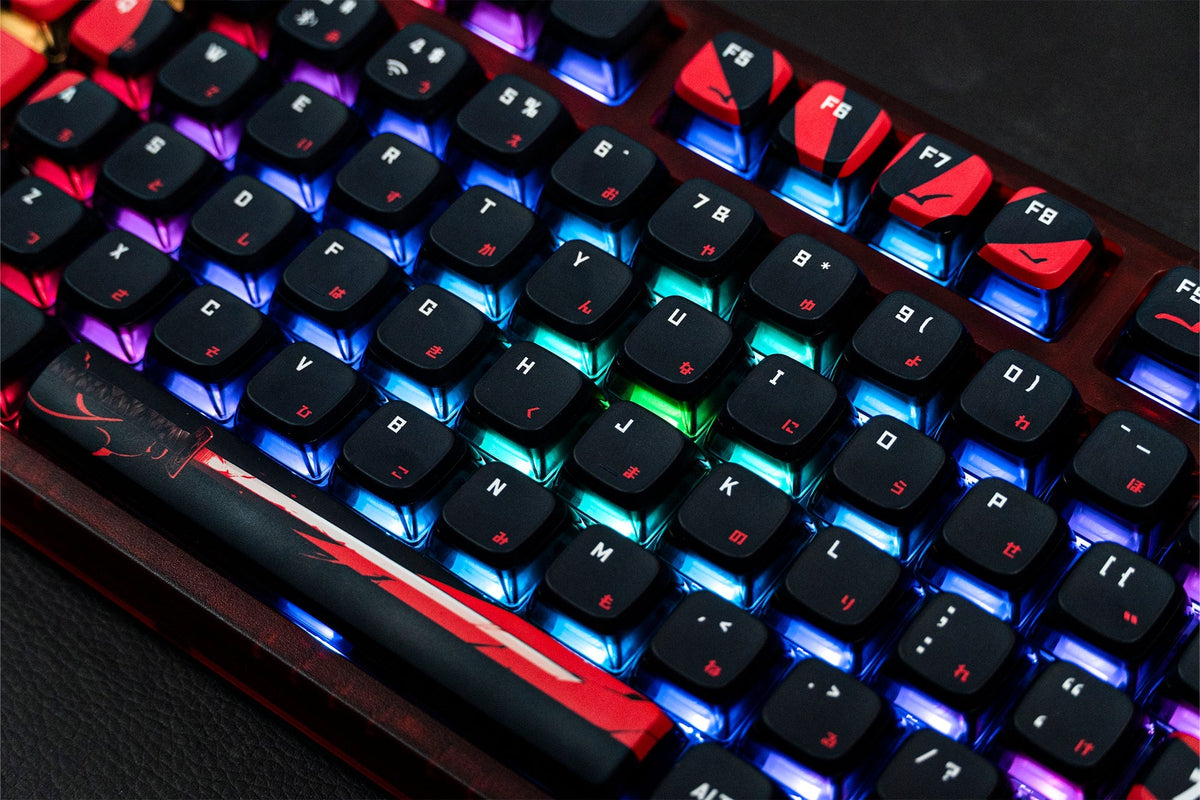 QwertyKey75 Samurai – vezeték nélküli mechanikus gamer billentyűzet, hot-swap, Full RGB, QMK/VIA, gasket mount