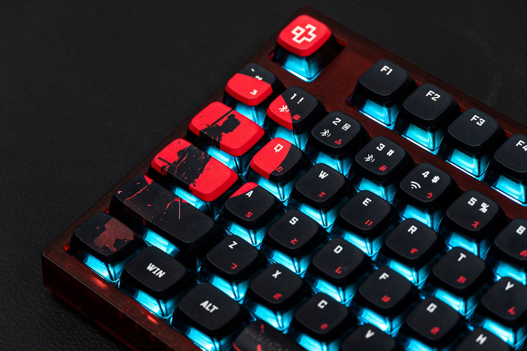QwertyKey75 Samurai – vezeték nélküli mechanikus gamer billentyűzet, hot-swap, Full RGB, QMK/VIA, gasket mount