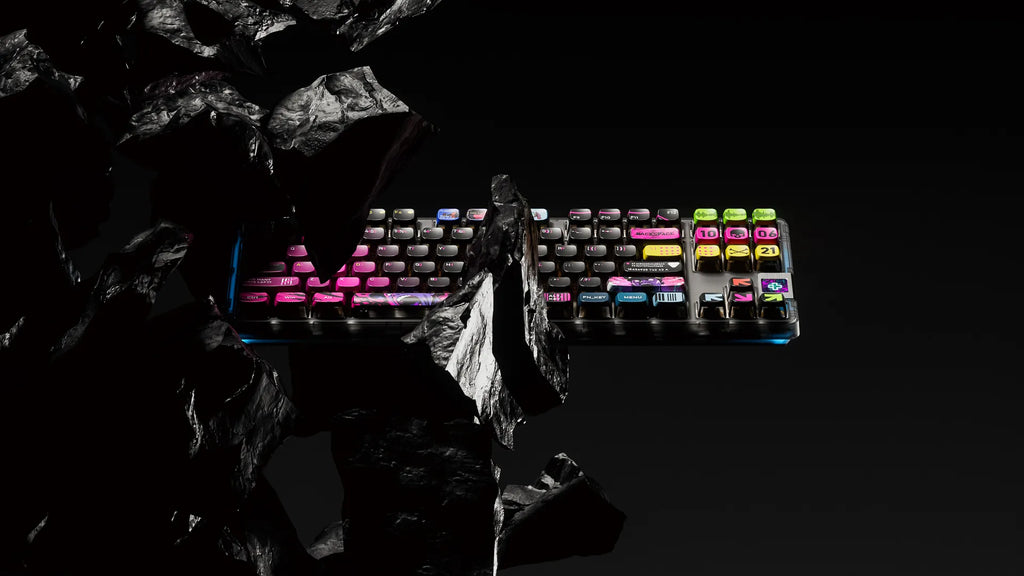 QwertyKey80 War – vezeték nélküli mechanikus gamer billentyűzet kijelzővel, hot-swap, Full RGB, QMK/VIA, gasket mount