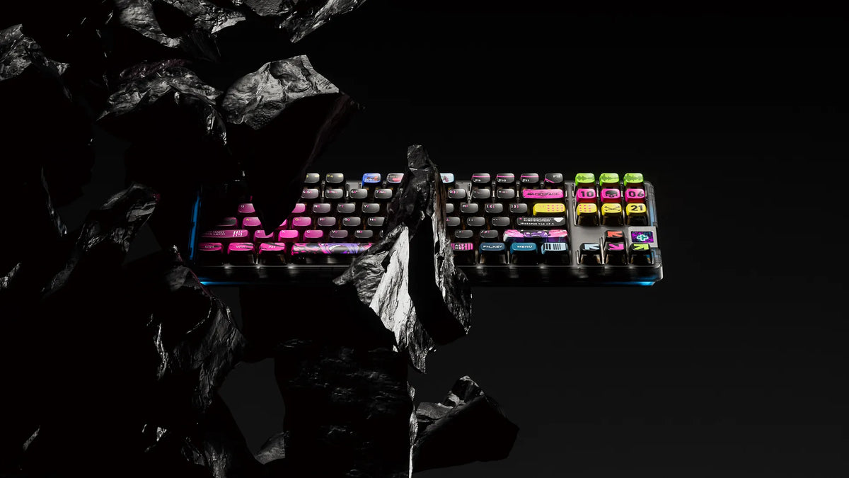QwertyKey80 War – vezeték nélküli mechanikus gamer billentyűzet kijelzővel, hot-swap, Full RGB, QMK/VIA, gasket mount